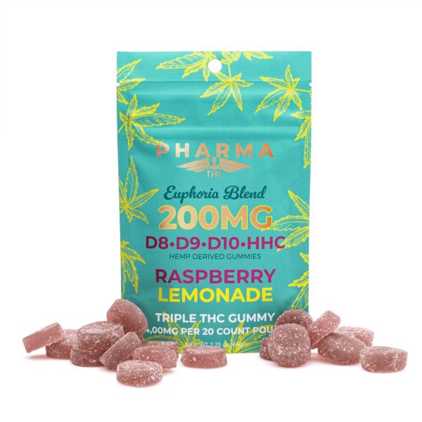 PharmaTHC-Euphoria-Blend-Gummies-Raspberry-Lemonade-4000-mg-Total-Cannabinoids